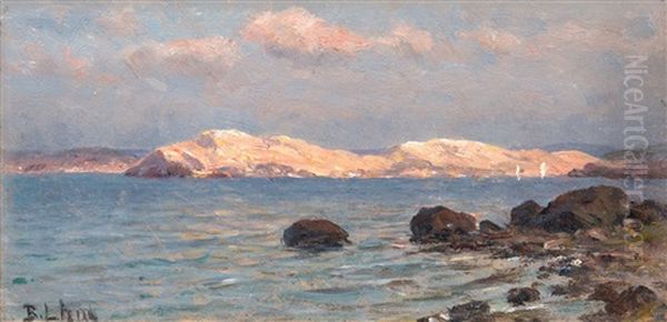 From The Shore Oil Painting by Berndt Adolf Lindholm