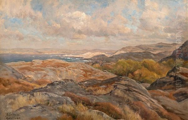 Coastal View From Marstrand Oil Painting by Berndt Adolf Lindholm