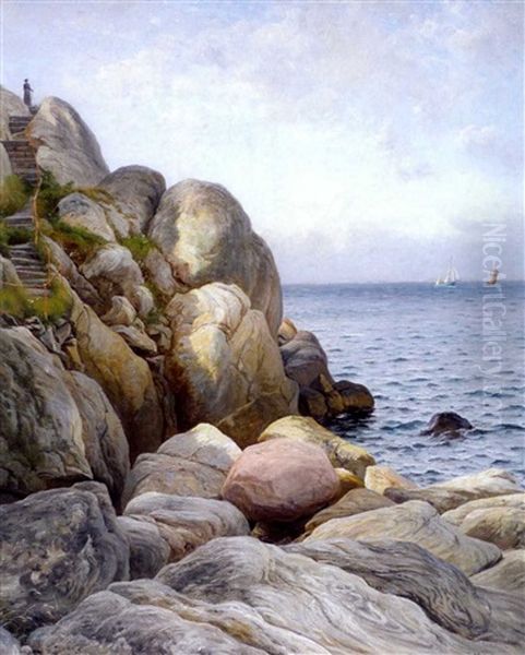 Nakoalaa Ihaillaan Oil Painting by Berndt Adolf Lindholm