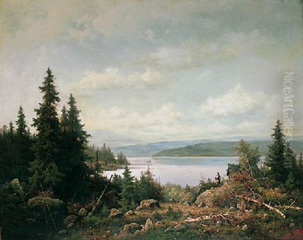 Eramaanakyma Oil Painting by Berndt Adolf Lindholm