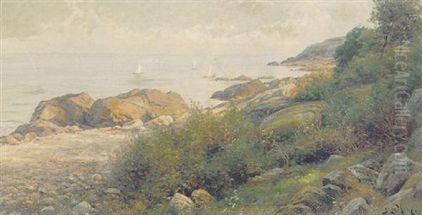 Rantakalliotta, Bohuslan Oil Painting by Berndt Adolf Lindholm