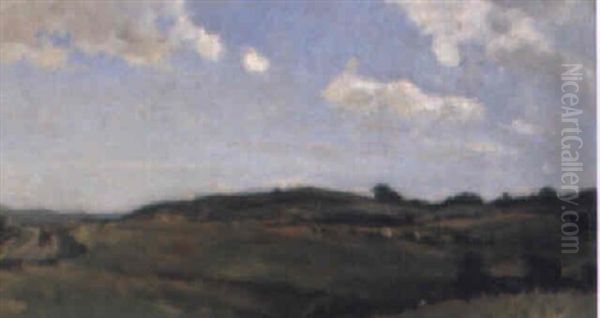 Sommarlandskap Oil Painting by Berndt Adolf Lindholm