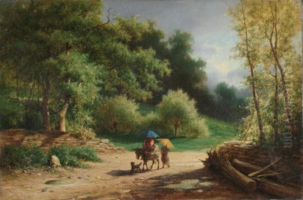 Sul Finire Del Temporale Oil Painting by Vittorio Benisson