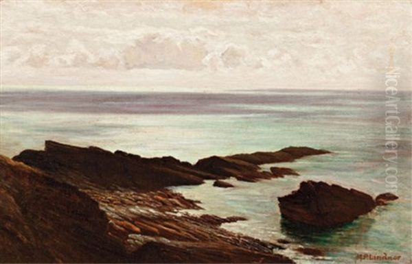 Coastal View Oil Painting by Moffat Peter Lindner