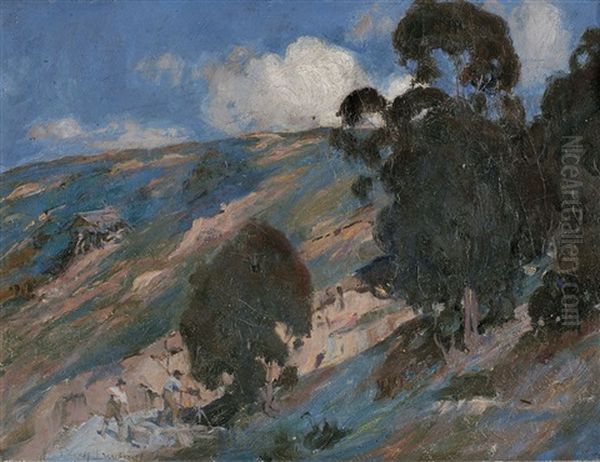 Gold Mining, Creswick by Perceval Charles (Percy) Lindsay