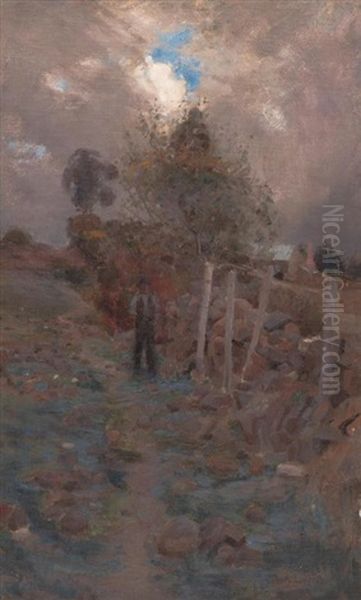 Miner's Cottage Creswick Victoria 1897 Oil Painting by Perceval Charles (Percy) Lindsay