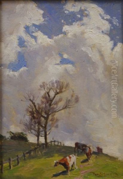 Cloud And Cows by Perceval Charles (Percy) Lindsay