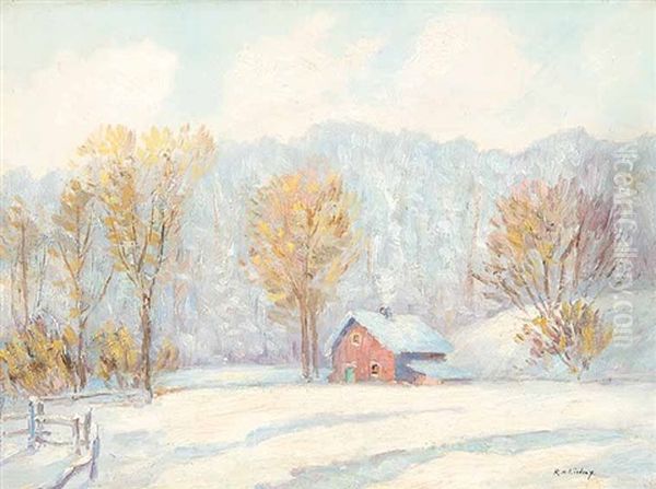 Untitled (still Winter Day) Oil Painting by Robert Henry Lindsay