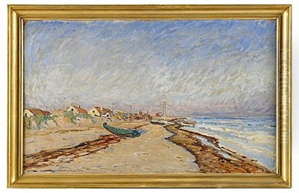 Strandmotiv, Skagen Oil Painting by Rikard Lindstroem