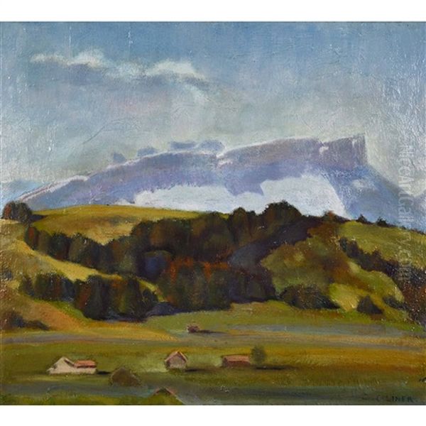 Appenzeller Landschaft Im Seealpgebiet Oil Painting by Carl August Liner