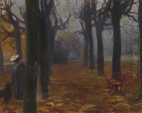 Cecile Im Englischen Garten Oil Painting by Carl August Liner