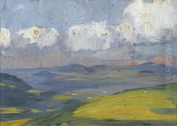 Wolkenschatten Oil Painting by Carl August Liner