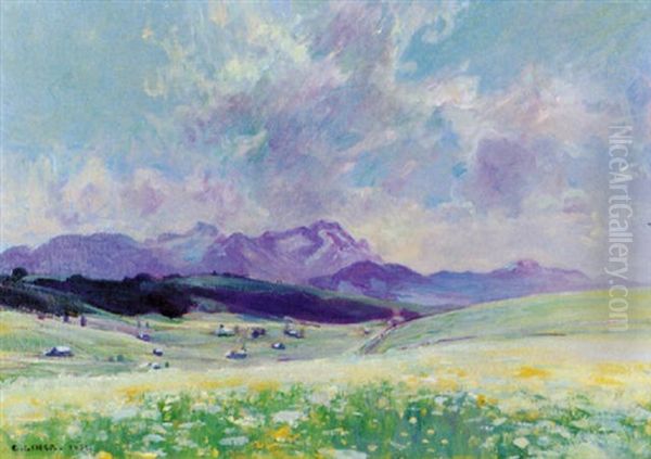 Appenzell Oil Painting by Carl August Liner