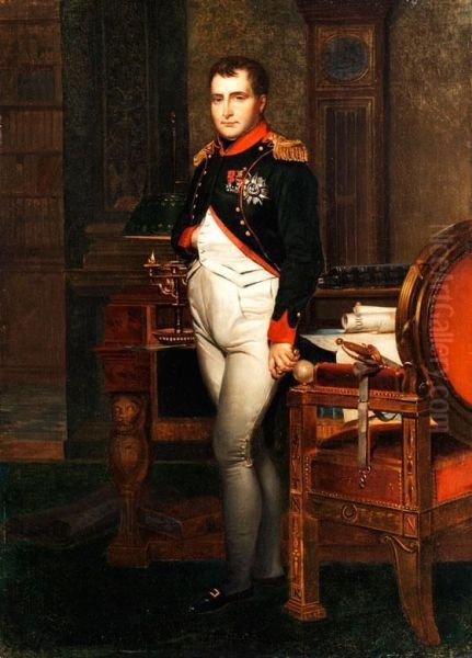 Portrait Napoleons In Seinem Arbeitszimmer Oil Painting by Jean Benjamin Houel