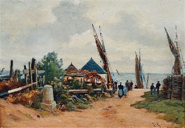 Bretagne Oil Painting by Henri Linguet