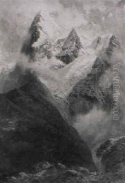 Der Eiger Nach Dem Regen Oil Painting by Paul Rudolf Linke