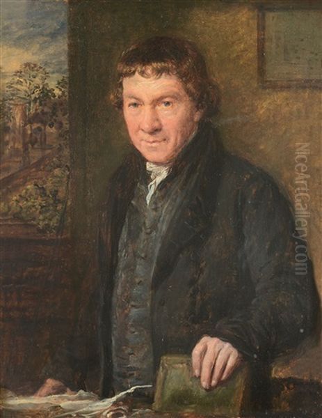 Portrait Of Thomas Cadby Oil Painting by John Linnell