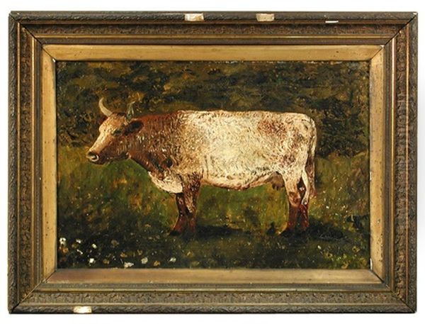 Study Of A Shorthorn Cow Oil Painting by John Linnell