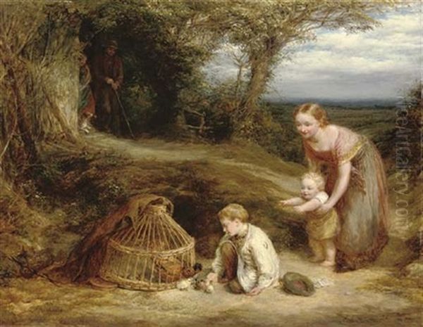 The Young Brood Oil Painting by John Linnell