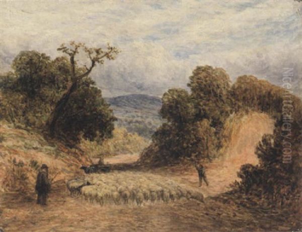 Dusty Road - A Study by John Linnell