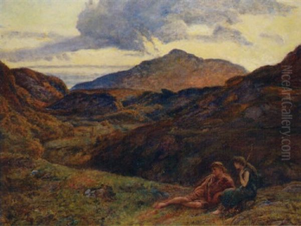 The Shepherdess by John Linnell