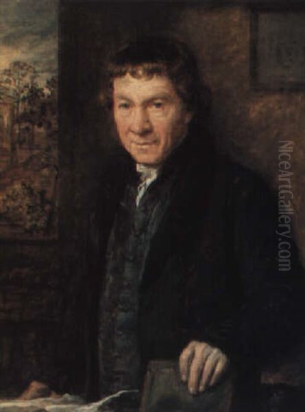 Portrait Of Thomas Cadby Oil Painting by John Linnell