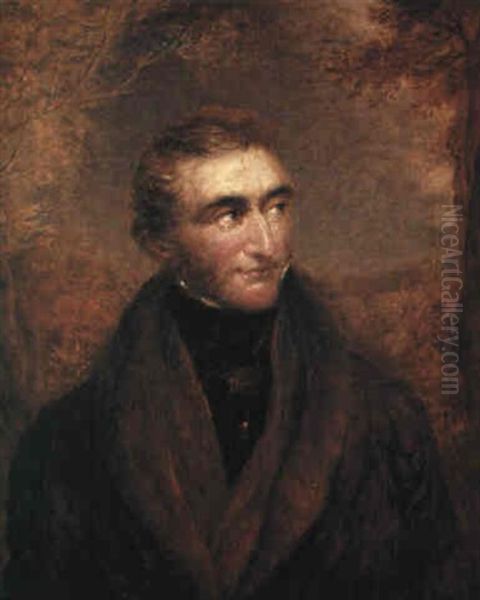 Portrait Of Joseph Mallord William Turner Oil Painting by John Linnell