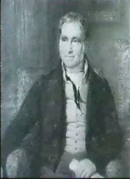 Portrait Of Henry Petty-fitzmaurice                         Third Marquis Of Lansdowne Oil Painting by John Linnell