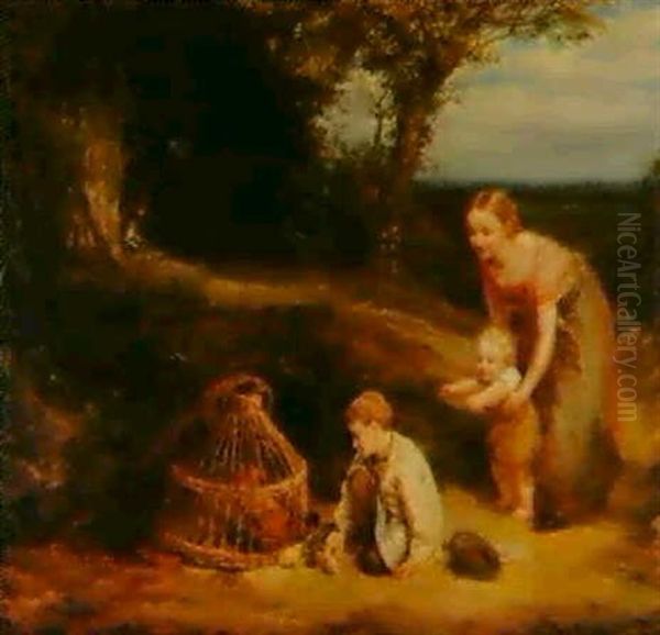 The Young Brood Oil Painting by John Linnell