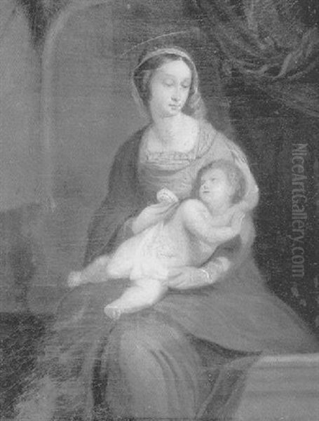 Madonna Mit Kind Oil Painting by Willem Linnig the Elder