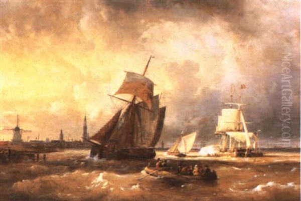 Fort Du Nord, Antwerp Oil Painting by Egidius Linnig