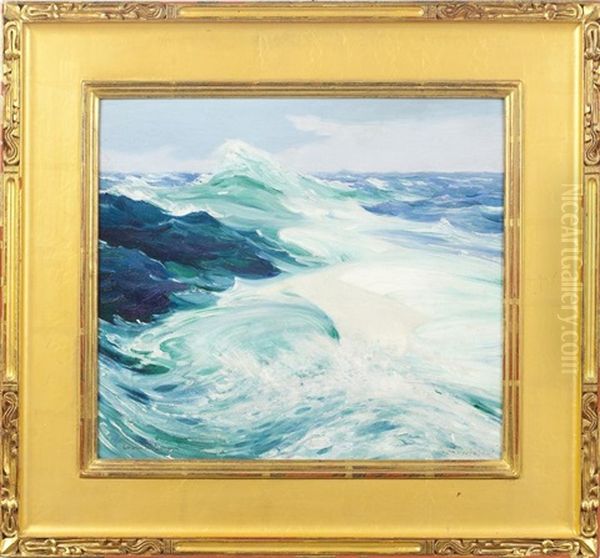 Seascape Oil Painting by Corwin Knapp Linson