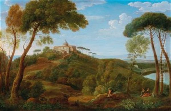 Castel Gandolfo Oil Painting by Hendrick Frans van Lint