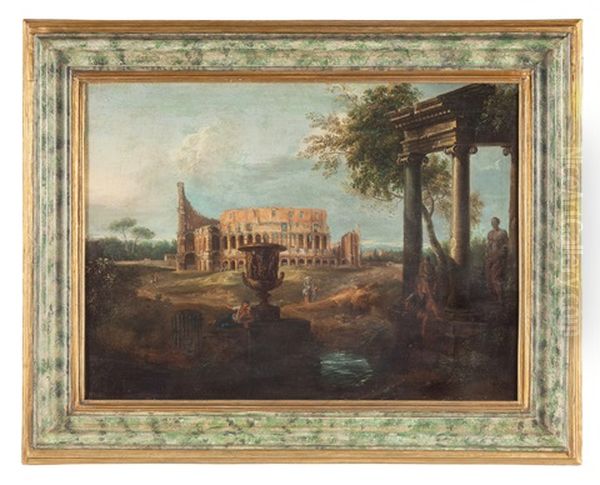 Veduta Del Colosseo Oil Painting by Hendrick Frans van Lint