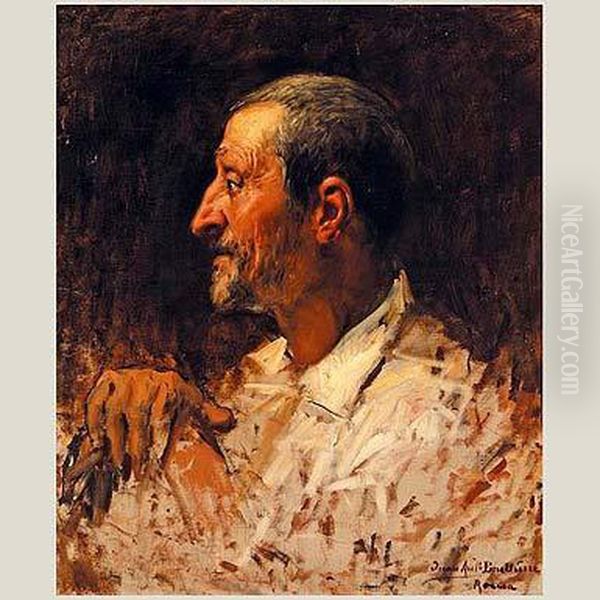 Anciano Oil Painting by Juan Antonio Benlliure y Gil