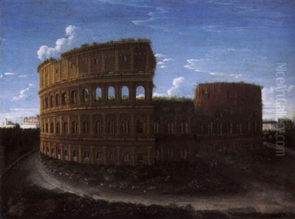 The Colosseum, Rome Oil Painting by Hendrick Frans van Lint