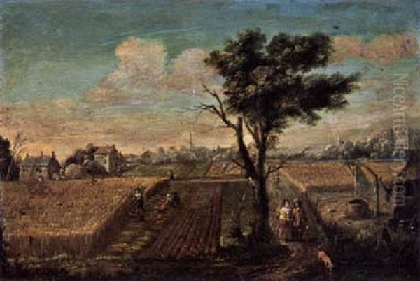 Sommerlandschaft Oil Painting by Hendrick Frans van Lint