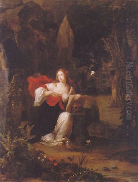 The Penitent Magdalen Oil Painting by Peter Van Lint