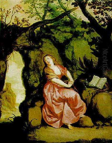 The Penitent Magdalen Oil Painting by Peter Van Lint