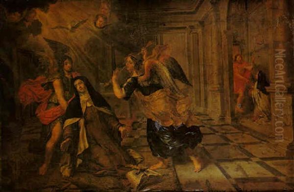 The Ecstasy Of Saint Teresa Oil Painting by Peter Van Lint