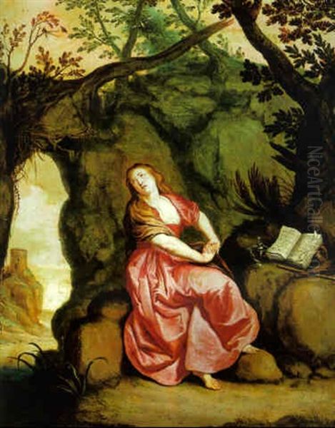 The Penitent Magdalen Oil Painting by Peter Van Lint