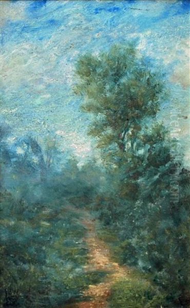 Landscape With Path Oil Painting by James Walter Robert Linton