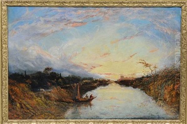 On The Thames At Windsor by William Linton