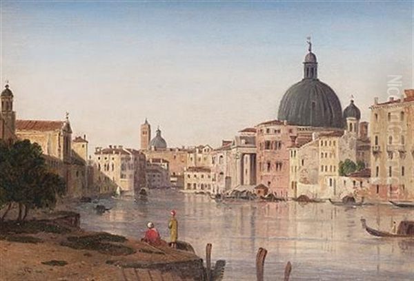 Venice, St. Simone Piccolo Oil Painting by William Linton