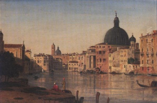 Venice, St. Simeone Piccolo Oil Painting by William Linton