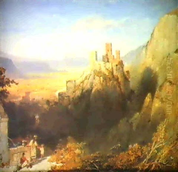 Acradian Fantasy Oil Painting by William Linton