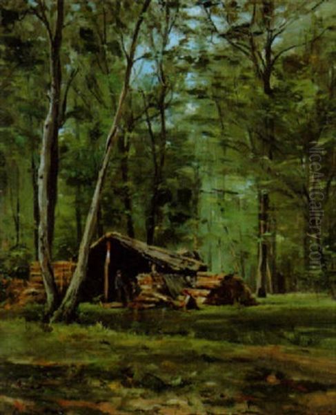 Foret De St-germain Oil Painting by Paul Louis Frederic Liot