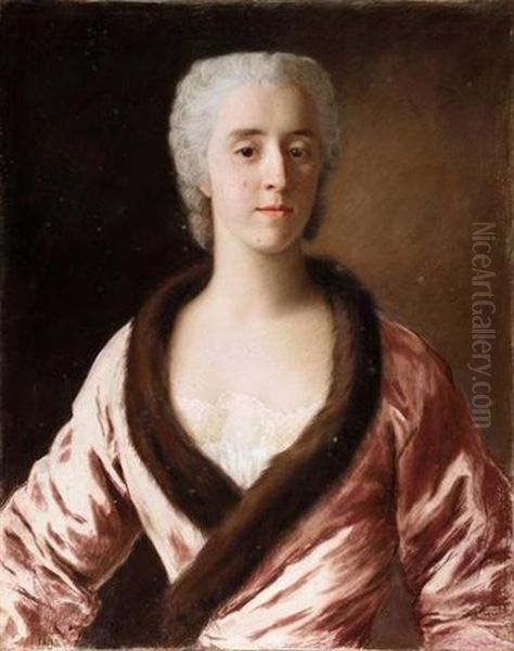 Portrait Of A Lady Oil Painting by Jean Etienne Liotard