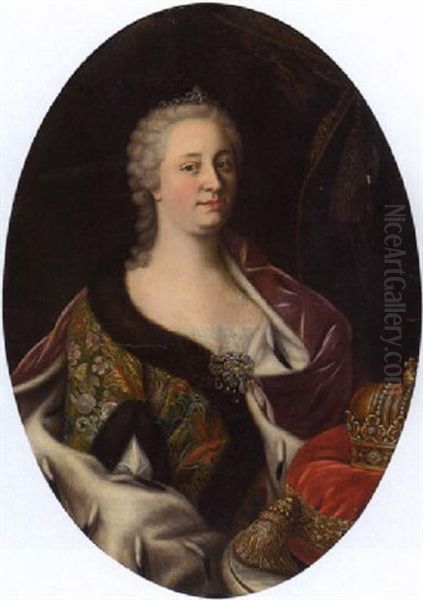 Kaiserin Maria Theresia Oil Painting by Jean Etienne Liotard