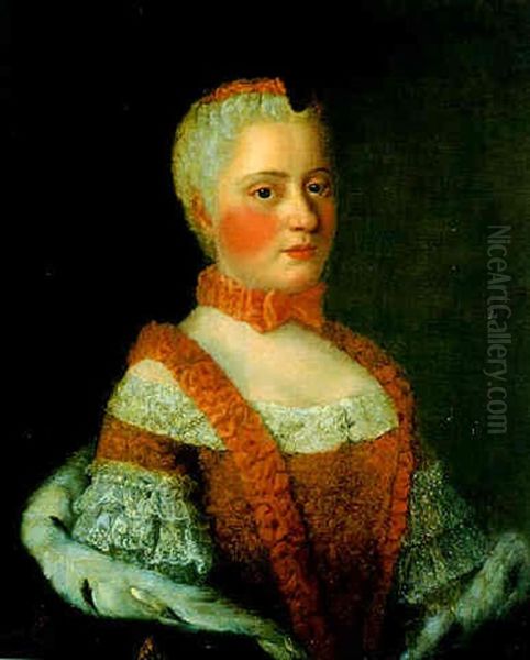 Portrait Einer Jungen Frau Oil Painting by Jean Etienne Liotard